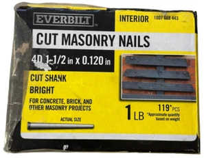 Everbilt Masonry Nails 4D 1-1/2" x 0.120" Qty: 95 - Picture 1 of 1