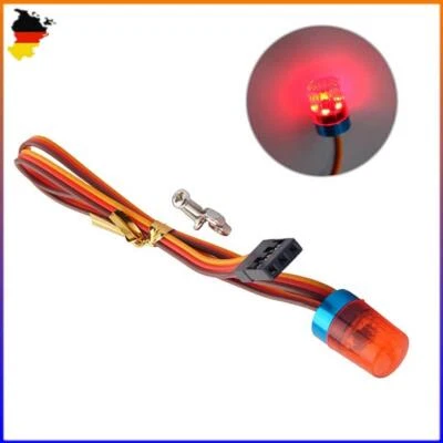 1-5xRC LED Warnleuchte Rundumleuchte Rundumlicht Lampe 5LED Aluhalterung RC Auto - Bild 1 von 4