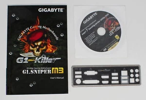 GIGABYTE G1.Sniper M3 - SET Handbuch ATX IO Shield Slotblende Treiber CD (#17426 - Bild 1 von 1