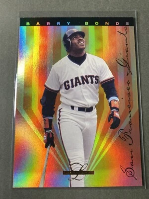 PRISM FOIL 1995 Leaf Limited GOLD INSERT #4 Barry Bonds Baseball Card! Giants - Image 1 of 2