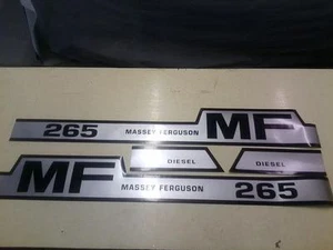 Decalcomanie cappuccio Massey Ferguson 265 - Foto 1 di 1