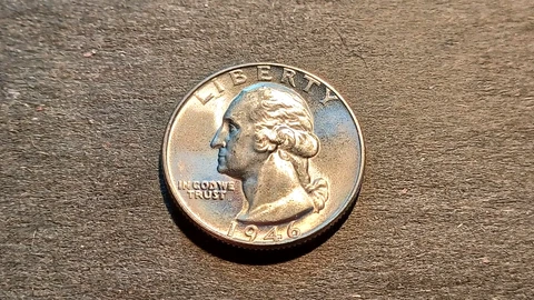 Near Gem BU 1946-D  Washington Quarter Cover