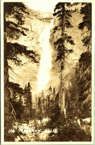 RPPC Takakkaw Falls Yoho National Park British Columbia Real Photo Postcard - Picture 1 of 2