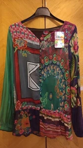 Camicia Camicetta Blusa donna firmata Desigual - Nuova - Foto 1 di 2