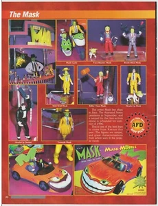 The Mask - Action Figures - Jim Carrey - Vintage 90s Toys Print Ad Advertisement - Picture 1 of 1