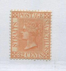 Straits Settlements QV 1887 32 cents mint no gum - Picture 1 of 1