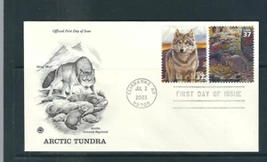 USA SC # 3802b,g Gray Wof, Artic Ground Squirrel FDC . Postal Commemorative - Picture 1 of 1