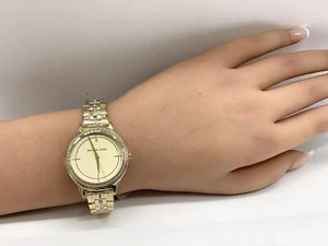 NEW Michael Kors Women's Cinthia Gold-Tone Stainless Steel Bracelet Watch MK3681 - Picture 1 of 7