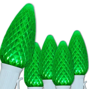 OptiCore C9 Commercial LED Shatterproof Christmas Lights, White Wire 25ft - Picture 1 of 125