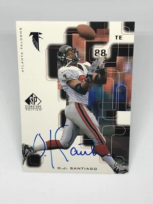 1999 SP Signature O.J. Santiago Atlanta Falcons On Card Auto - Image 1 of 2