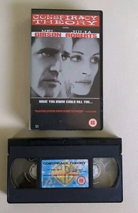Conspiracy Theory VHS PAL Video 1998 Mel Gibson Julia Roberts Warner Bros - Picture 1 of 4