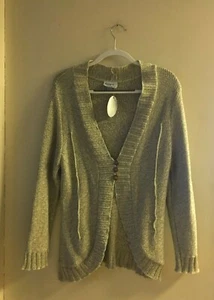 PUTORTI V-NECK SWEATER JACKET WITH THREE BUTTONS SIZE M NWT - Picture 1 of 2
