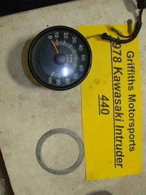 1978 79 80 KAWASAKI INTRUDER 440 fabricante de equipamento original tacômetro medidor rpm - Imagem 1 de 4