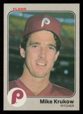 Mike Krukow 1983 Fleer #163 Philadelphia Phillies Baseball Card - Image 1 of 2