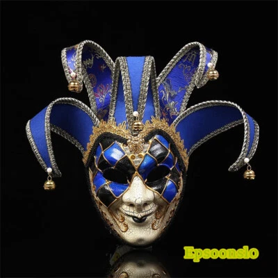 New Italy Venice Clowns Masks Halloween Cosplay Clown Funny Party Full-face Mask - Image 1 of 4