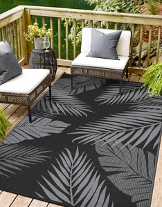Outdoor Rug 6' X 9' for Patio Waterproof Clearance, Reversible Indoor Outdoor Pl - Picture 1 of 12