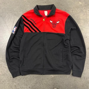 Adidas Chicago Bulls Trefoil Retro Track Jacket Size L - Picture 1 of 7