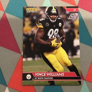 Vince Williams #322 - 1 of 75 made Steelers AFC North Champs 2017 panini instant - Picture 1 of 2