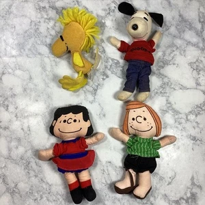 Vtg United Snoopy Woodstock Lucy Peppermint Patty Plush Stuffed 1952 1968 1972 - Picture 1 of 24