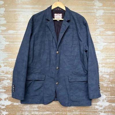 Abrigo deportivo Brooks Brothers rojo polar camuflaje algodón preppy clásico básico para hombre XL Foto 1 de 4