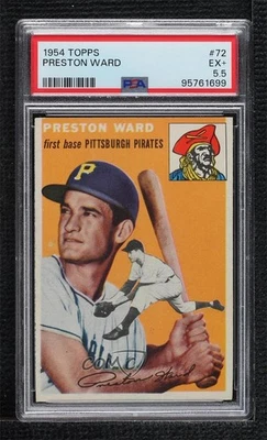 1954 Topps Preston Ward #72 PSA 5.5 - Image 1 of 2