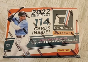 2022 Panini Donruss MLB Baseball Mega Box - Factory Sealed 114 Cards 👀 AUTOS SP - Picture 1 of 3