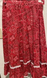 Falda Rockmount Estampado Bandana Roja Hecha en EE. UU. Talla Ajuste Personalizado Ver Detalles De Colección - Imagen 1 de 13