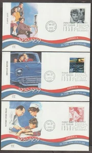 USA 1999, FDC honoring 1950s Rock ‘n’ Roll and Dr. Seuss’s The Cat in the Hatx10 - Picture 1 of 8