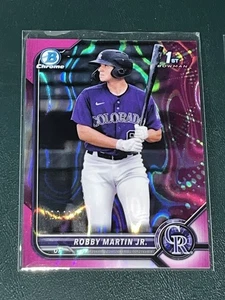 2022 Bowman Chrome Robby Martin Jr FUCHSIA LAVA /199 - Bild 1 von 2