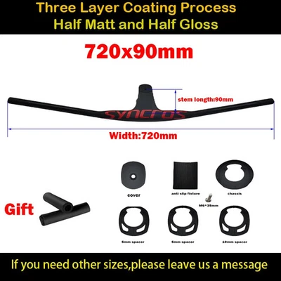 Syncros mountain bike Carbon Integration Internal Cable Handlebar Stem - 20° - Image 1 of 4