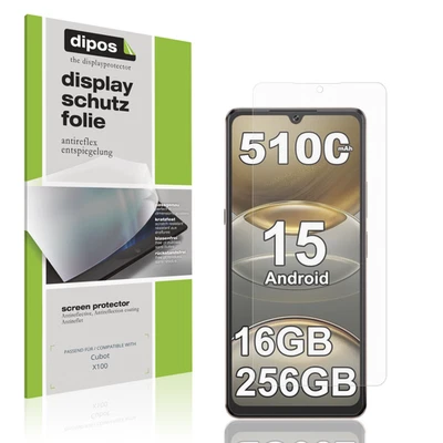 4x Protector de Pantalla para Cubot X100 Protección Antideslumbramiento dipos Foto 1 de 4