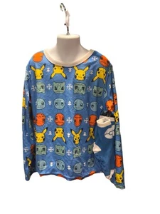 Pokemon Fleece 2 Piece Pajama Sleep Set MEDIUM Child (8) Top And Socks - Picture 1 of 3