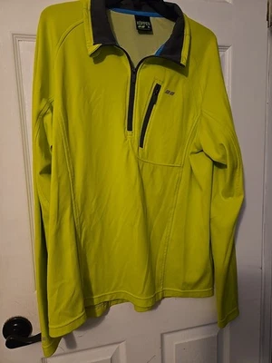 Camisa Pullover Para Hombre Koppen XL Amarilla 1/4 Cremallera Manga Larga Activa Correr Senderismo Foto 1 de 3