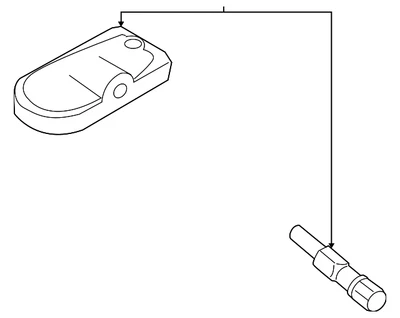 Sensor de presión de neumáticos genuino Mazda BBM2-37-140B Foto 1 de 2