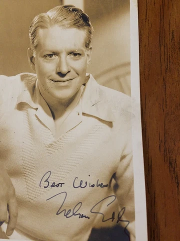 Old Time Actor Nelson Eddy Vintage Hollywood Star Signed 5" x 7" photo autograph Cover