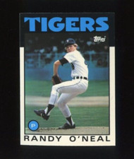 1986 TOPPS TIFFANY #73 RANDY O'NEAL ROOKIE RC DETROIT TIGERS