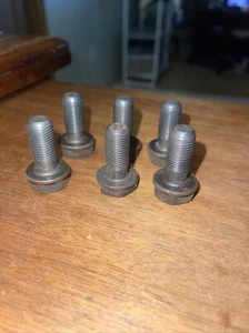 90-97 NISSAN HARDBODY 4 CYL KA24E OEM FLEXPLATE TO CRANK BOLTS 6 TOTAL - Picture 1 of 6