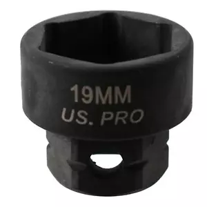 3/8in Drive Stubby Metric MM Impact 6 Sided Single-Hex Sockets 6mm – 19mm - Picture 1 of 43