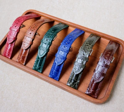 Correa de reloj de avestruz, correa de reloj de cuero para hombre, piel de pierna de avestruz real 16 mm-24 mm Foto 1 de 4