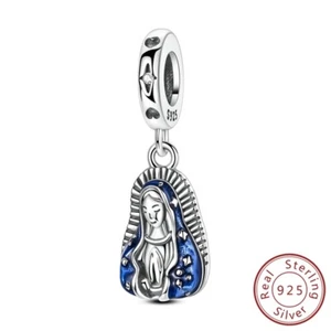 MULA Virgin Guardian Anhänger CZ Charm 925 Sterling Silber für Frauen Armband - Bild 1 von 7