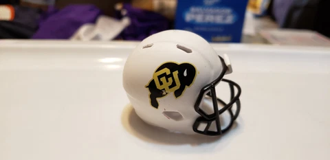 COLORADO BUFFALOES WHITE SPEED  #167 POCKET PRO HELMET RIDDELL Cover