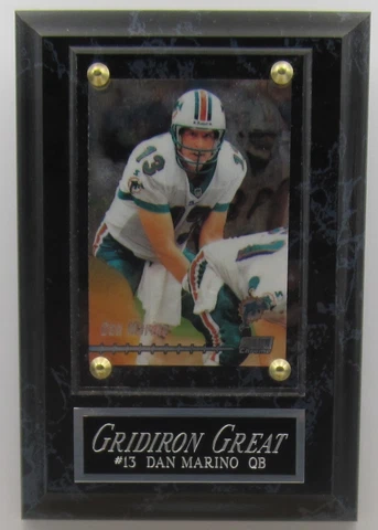 DAN MARINO MIAMI DOLPHINS CARD WALL PLAQUE WITH EASEL FOR YOUR MAN CAVE Cover