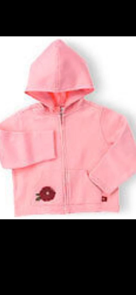 NUEVO CON ETIQUETAS Niñas 4 Gymboree “VICTORIAN CHARM” Rosa Vellón Sudadera con Capucha Cremallera Chaqueta Foto 1 de 1