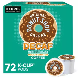 The Original Donut Shop Decaf Medium Roast K-Cup Pods, 72 Count - Picture 1 of 12
