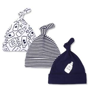 3 Pc/Lot Printed Baby Hats & Caps For 0-6 Months Newborn Baby Hat Accessories