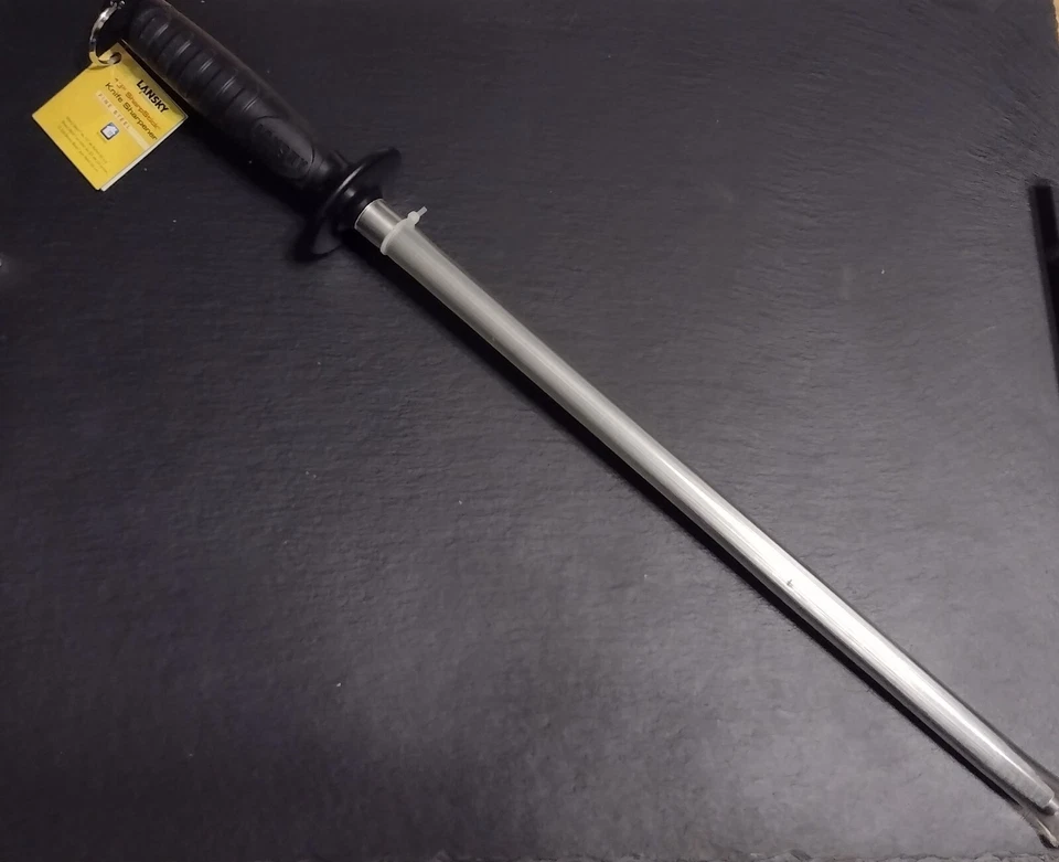 Acero afilador 12", Lansky, calidad, cocina, caza, campamento, procesamiento, filete Foto 1 de 1