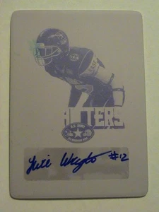 2012 Army All American Yuri Wright Colorado Buffaloes placa estampada automática 1/1 - Imagen 1 de 1
