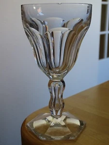 VAL ST LAMBERT CRISTAL LALAING VERRE EAU OU VIN ROUGE BOURGOGNE H 16,2 cm défaut - Picture 1 of 8