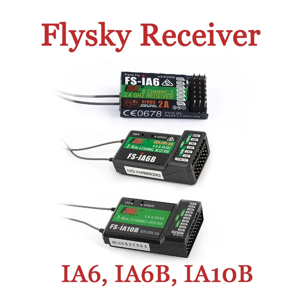 Flysky receiver 2.4GHz 6 Channel IA6 IA6B IA10B for RC Model Remore Controller - Image 1 of 1