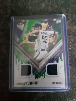 2021 Panini Diamond Kings DK Materials Brandon Woodruff Card# DKM-BW - Image 1 of 2